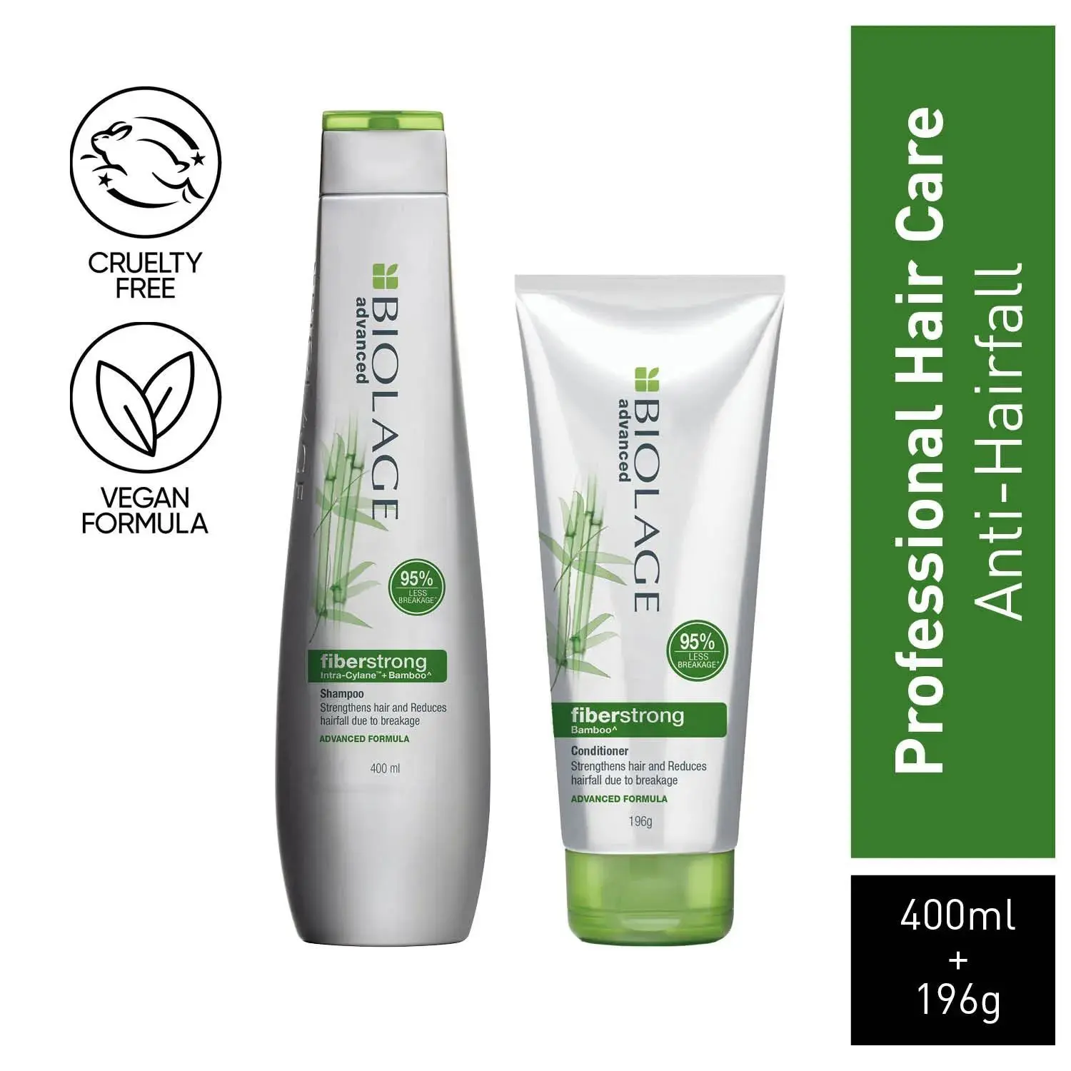 Biolage Advanced Fiberstrong Strengthening Shampoo + Fiberstrong Strengthening Conditioner (400ml, 196g)