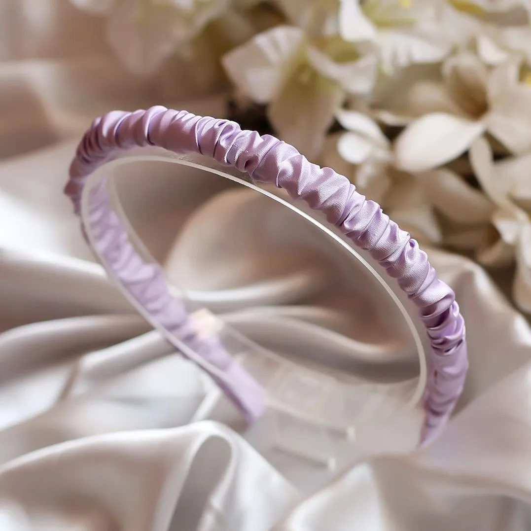 Bellofox Light Purple Sleek Crinkled Headband