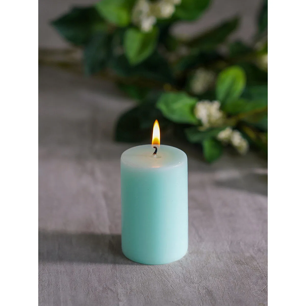 Pure Home + Living Summar Aqua Blue Small Candles (Pack of 2)