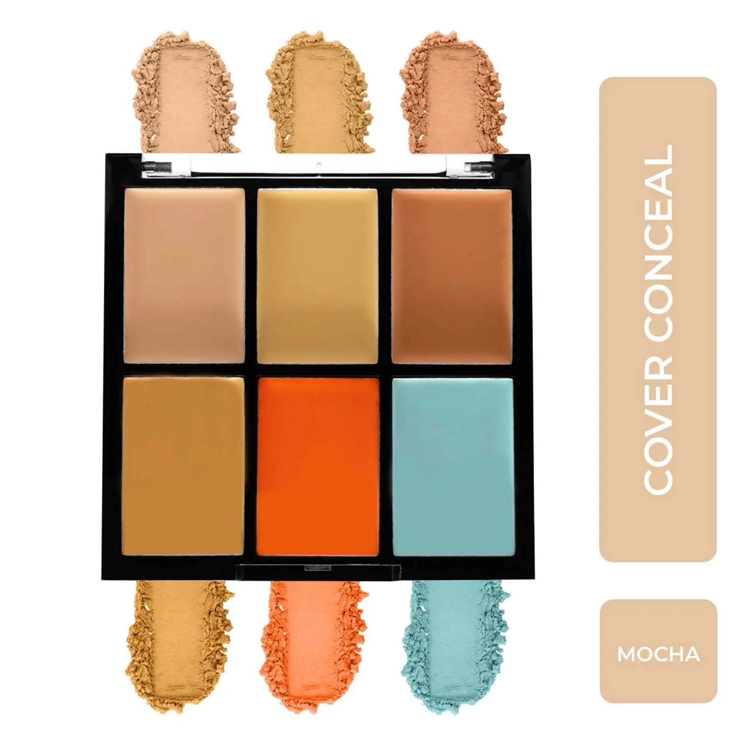 Half N Half Cover Concealer Skin Beauty, Multicolour Palette, Mocha (9.6gm)