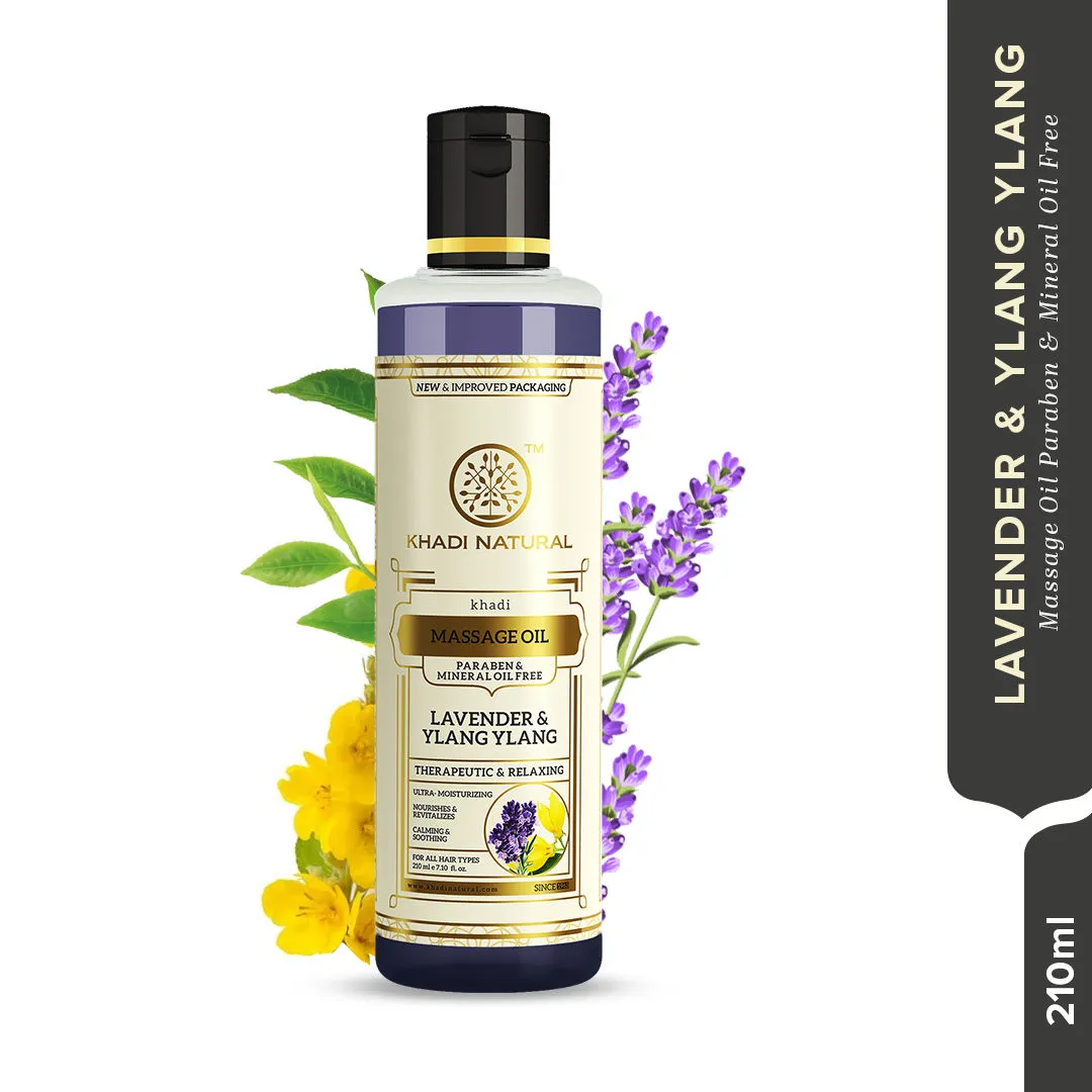 Khadi Natural Lavender & Ylang Ylang Massage Oil