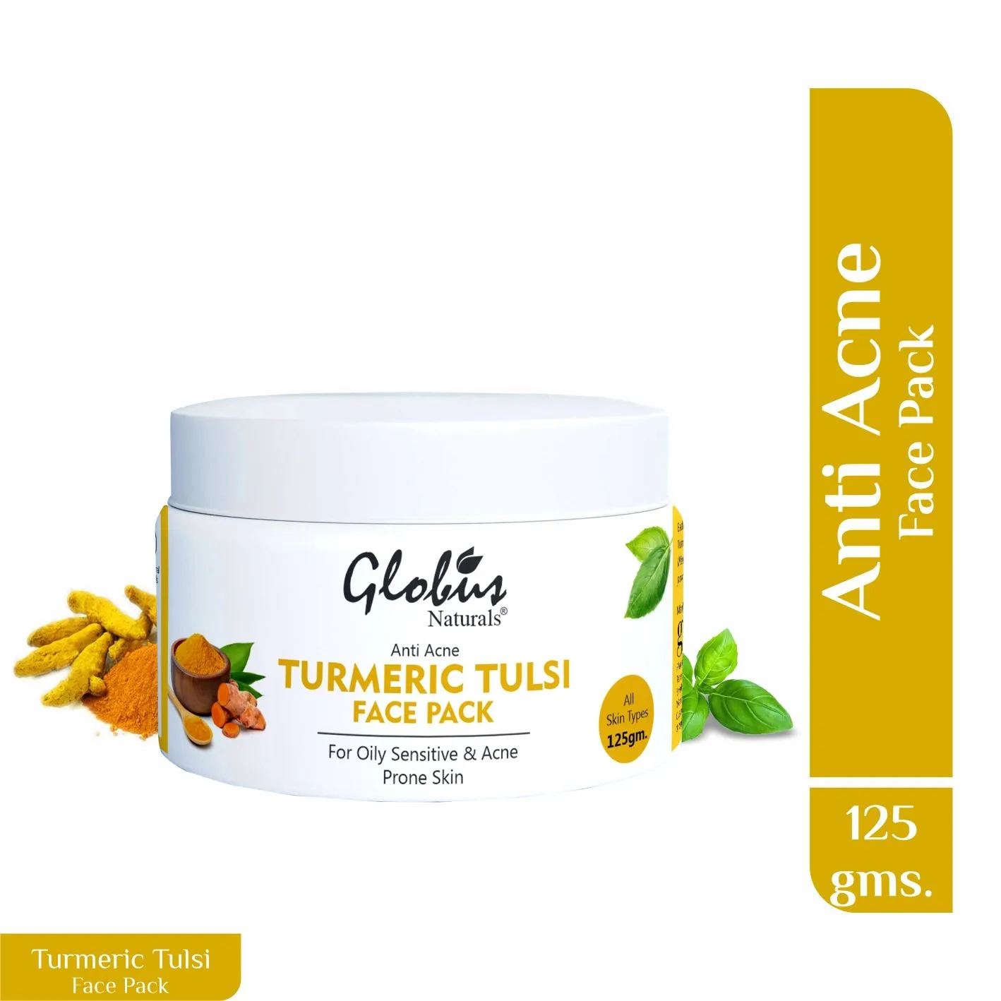 Globus Naturals Turmeric Tulsi Anti Acne Face Pack