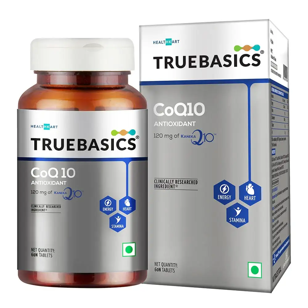 TrueBasics CoQ 10 AntiOxidant with 120mg of Kaneka Q10,  60 tablet(s)