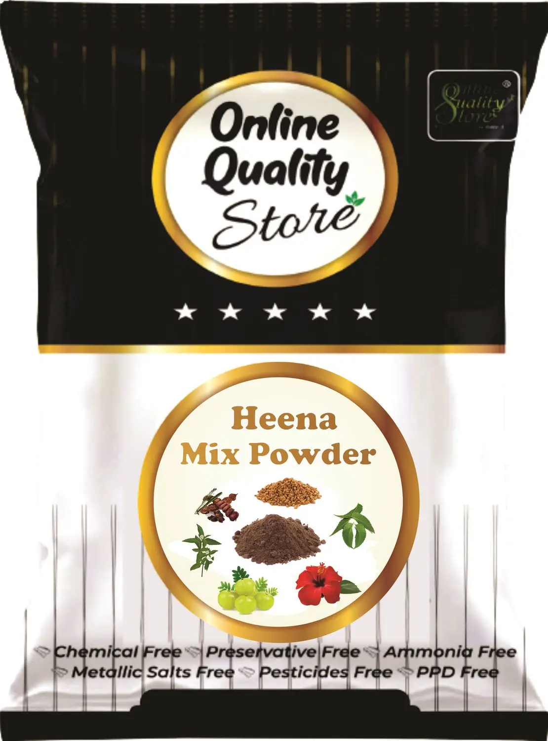 Online Quality Store Henna Mix Powder - 100 g|Mehndi mix powder for body art, beard,hand|henna mix mehandi powder for hair,prem dulhan{Heena_Mix_Powder_100g}