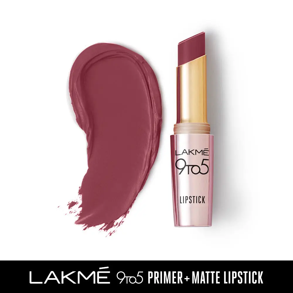 Lakme 9TO5 Primer + Matte Lip Color MP3 Pink Party (3.6 g)