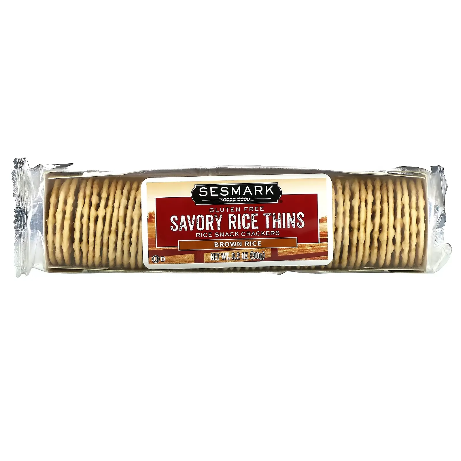 Savory Rice Thins,  Brown Rice, 3.2 oz (90 g)