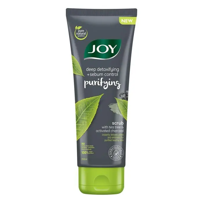 Joy Deep Detoxifying & Sebum Control Purifying Scrub with Tea Tree & Activated Charcoal 200 ml