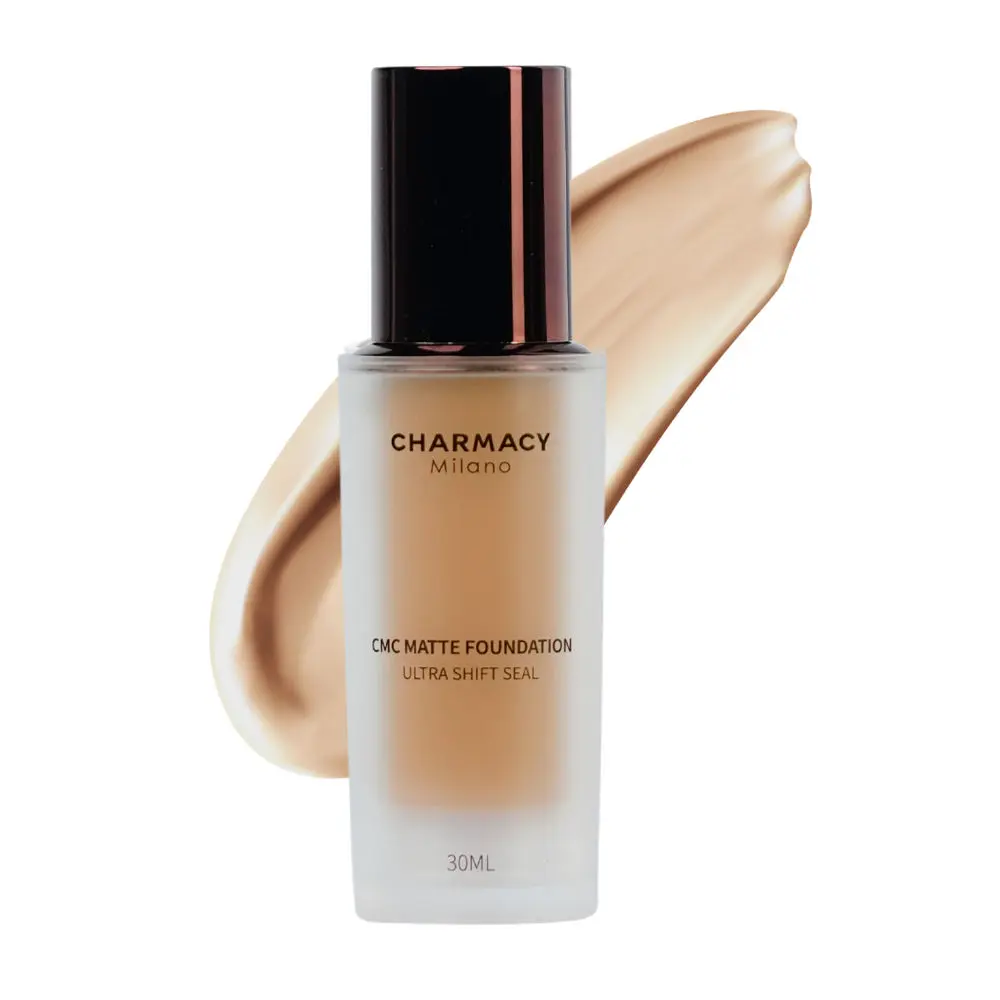 Charmacy Milano Matte Foundation 09 - Perfect Canvas for Your Make-Up Buildable Coverage, Instant Hydrating, Light Weight, Suitable for All Skin Types, 24-Hour Wear, Seamless Blend, Flawless Finish