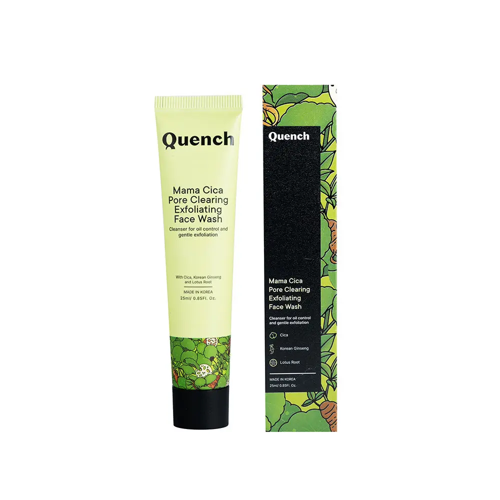 Quench Botanics Mama Cica Pore Clearing Exfoliating Face Wash (25 ml)