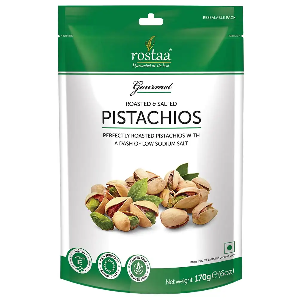 Rostaa Roasted & Salted Pistachio,  170 g  Unflavoured