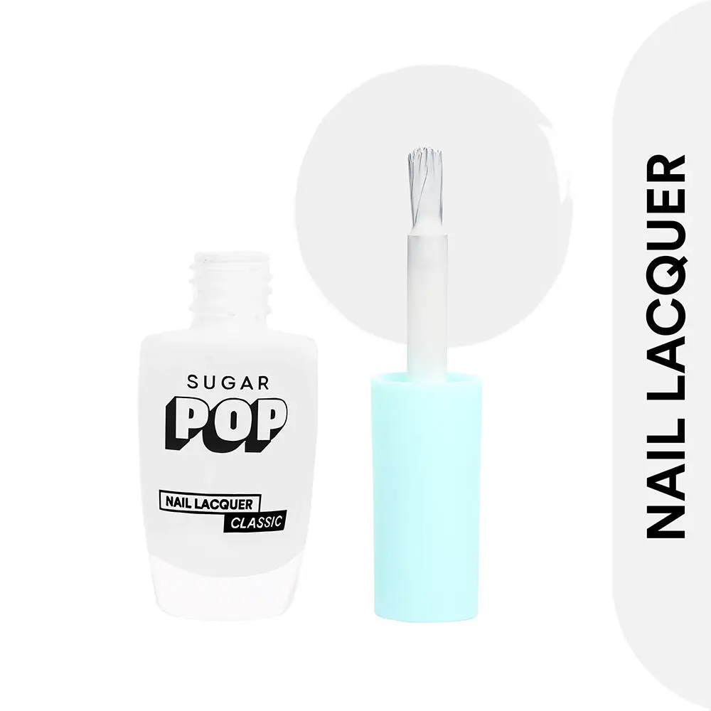 SUGAR POP Nail Lacquer - 31 Ivory Supreme (White) – 10 ml -Dries in 45 seconds l Quick-Drying, Chip-Resistant, Long Lasting l Glossy High Shine Nail Enamel / Polish for Women