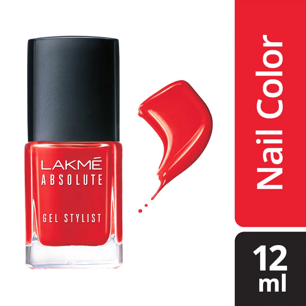 Lakme Absolute Gel Stylist Nail Color - Blazing