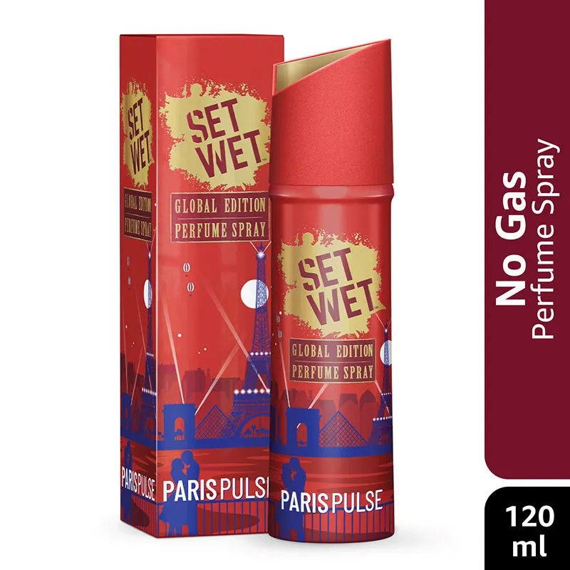 Set Wet Global Edition Paris Pluse Perfume Body Spray for Men