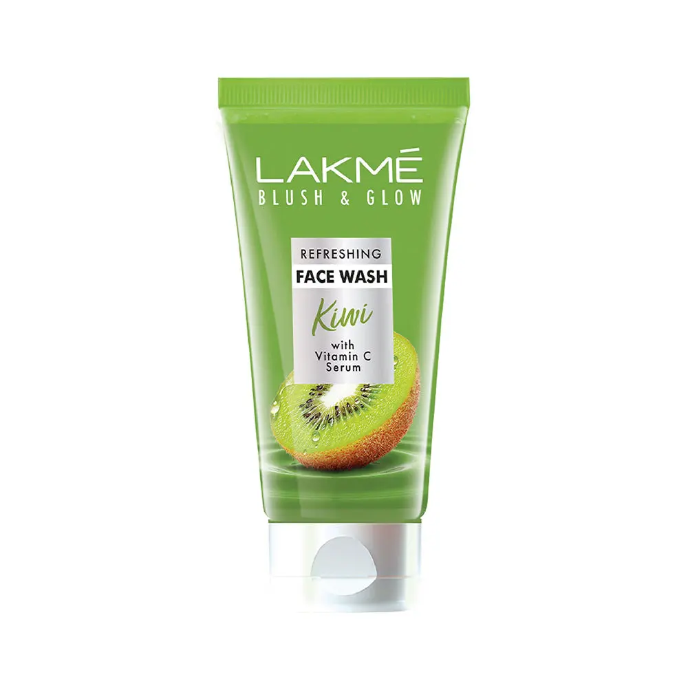 Lakme Blush & Glow Refreshing Kiwi Facewash, with Vitamin C Serum 100 g