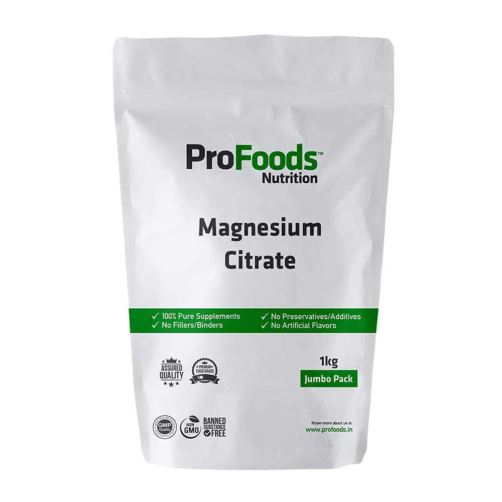 ProFoods Magnesium Citrate Powder,  Unflavoured  1 kg