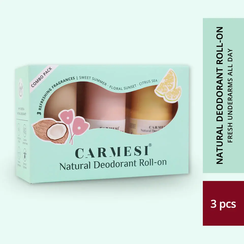 Carmesi Natural Deodorants Combo Pack - Pack of 3