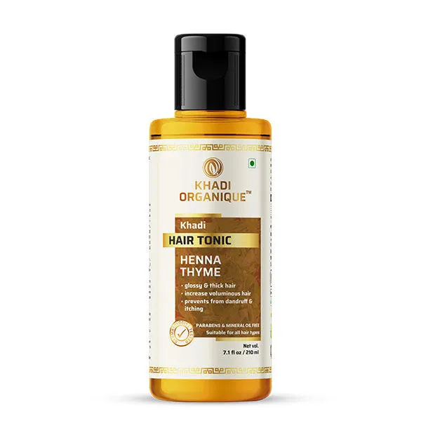 Khadi Organique Henna Thyme Hair Tonic