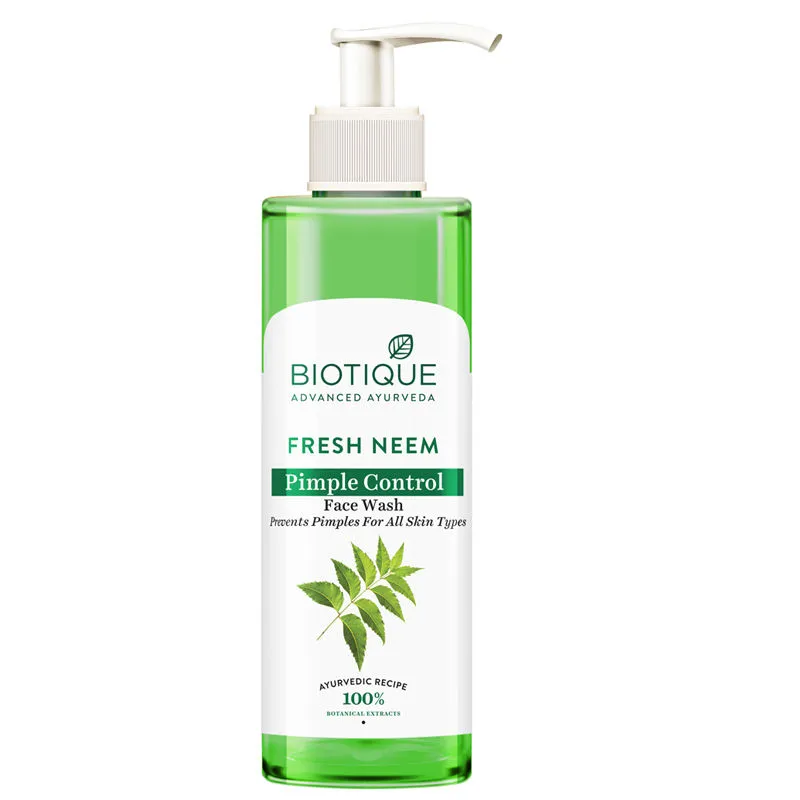 Biotique Bio Neem Purifying Face Wash Prevents Pimples For All Skin Types