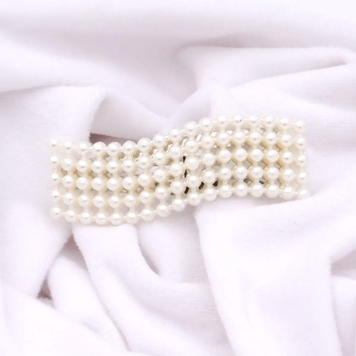 Ferosh Pearl Wave Barrette Clip