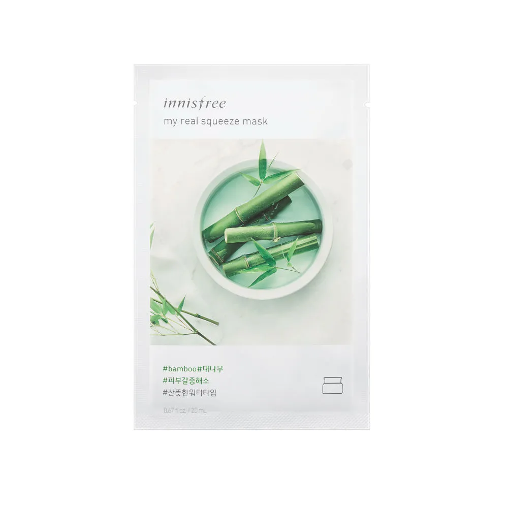 Innisfree My Real Squeeze Sheet Mask - Bamboo