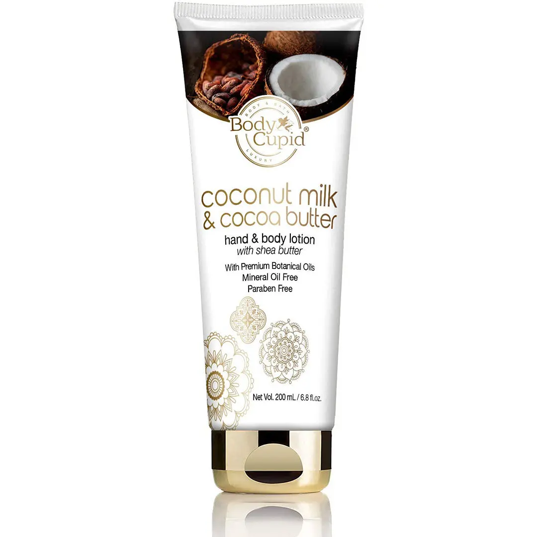 Body Cupid Coconut Milk and Cocoa Butter Hand & Body Lotion Tube (200 ml)