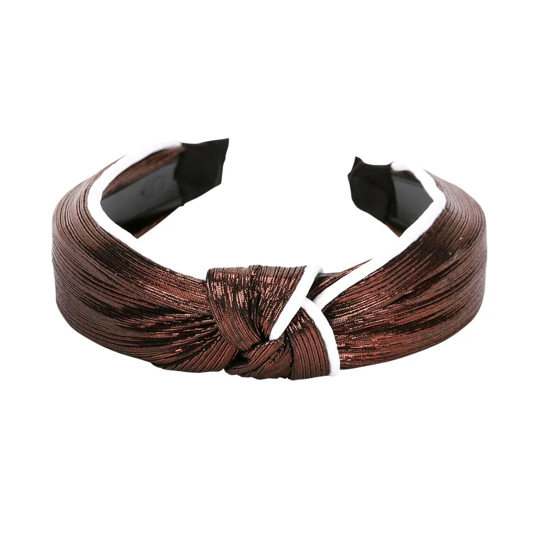 YouBella Hair Jewellery Satin Fabric Knot Shape Brown Head Band (YBHAIR_41372)