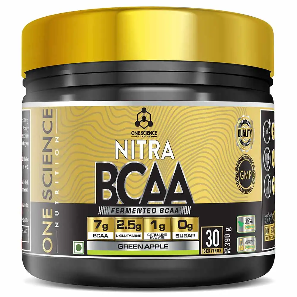 One Science Fermented Nitra BCAA,  0.85 lb  30 Servings  Apple