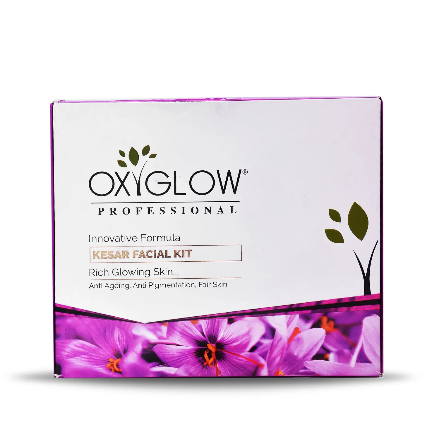 Oxyglow Herbals Kesar Fairness Glow Facial Kit