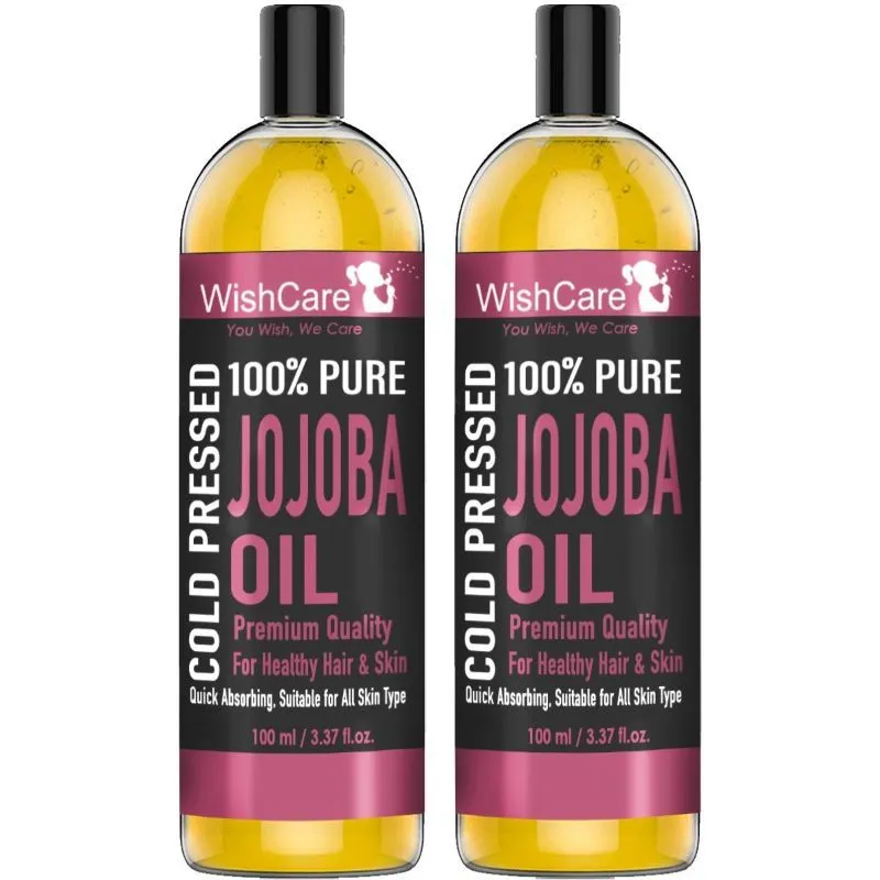 Wishcare Pure Cold Pressed Natural Unrefined Jojoba Oil (Pack Of 2)