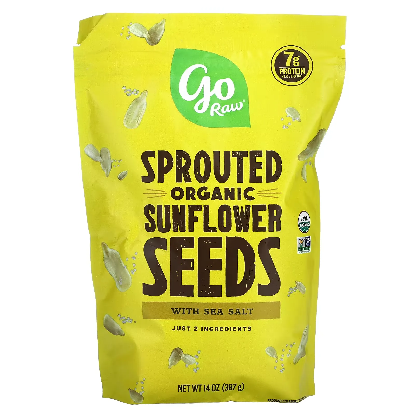 Organic Sprouted Sunflower Seeds with Sea Salt, 14 oz (397 g)