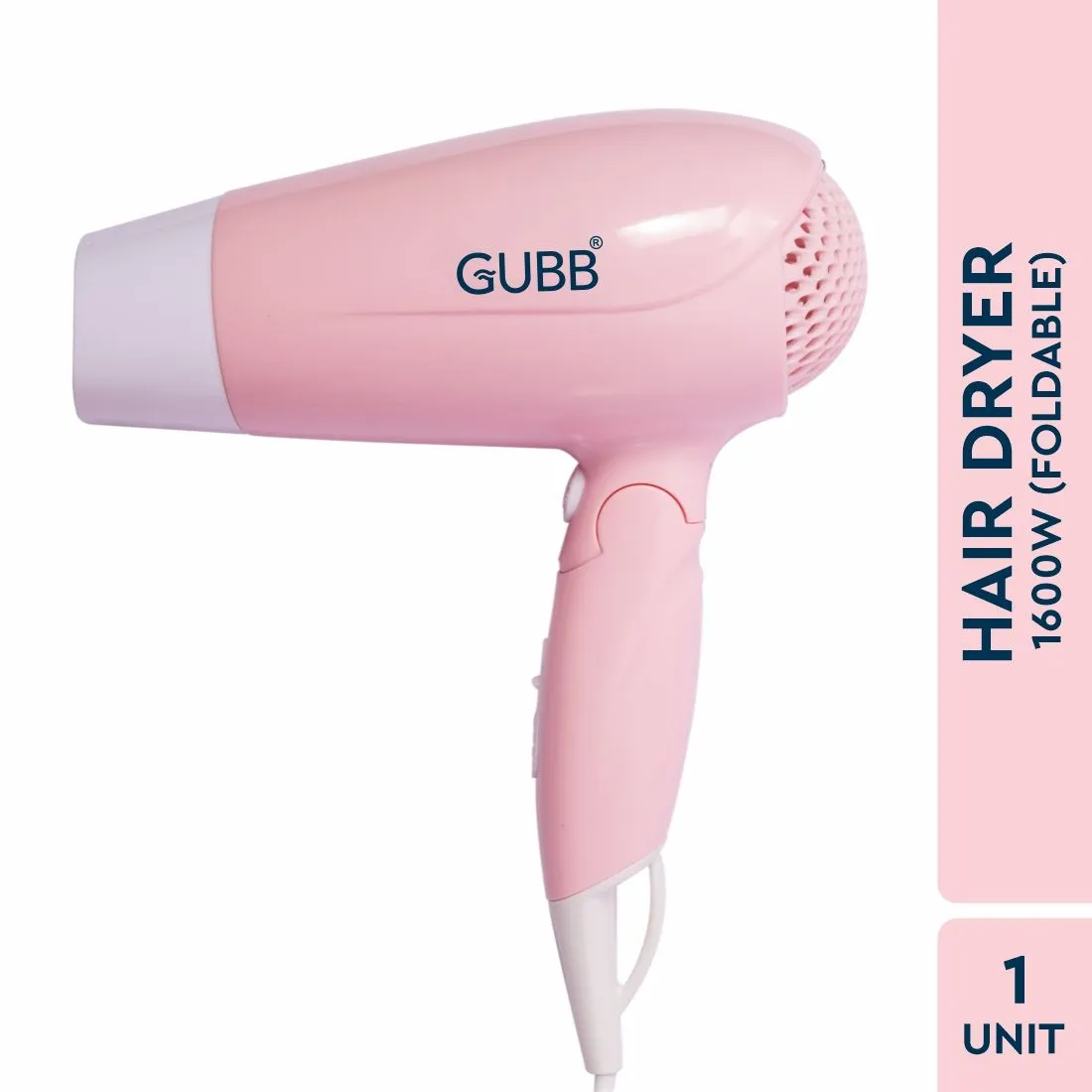 GUBB GB-163 Hair Dryer For Men & Women, Professional Blow Dryer -1600W With Overheat Protection