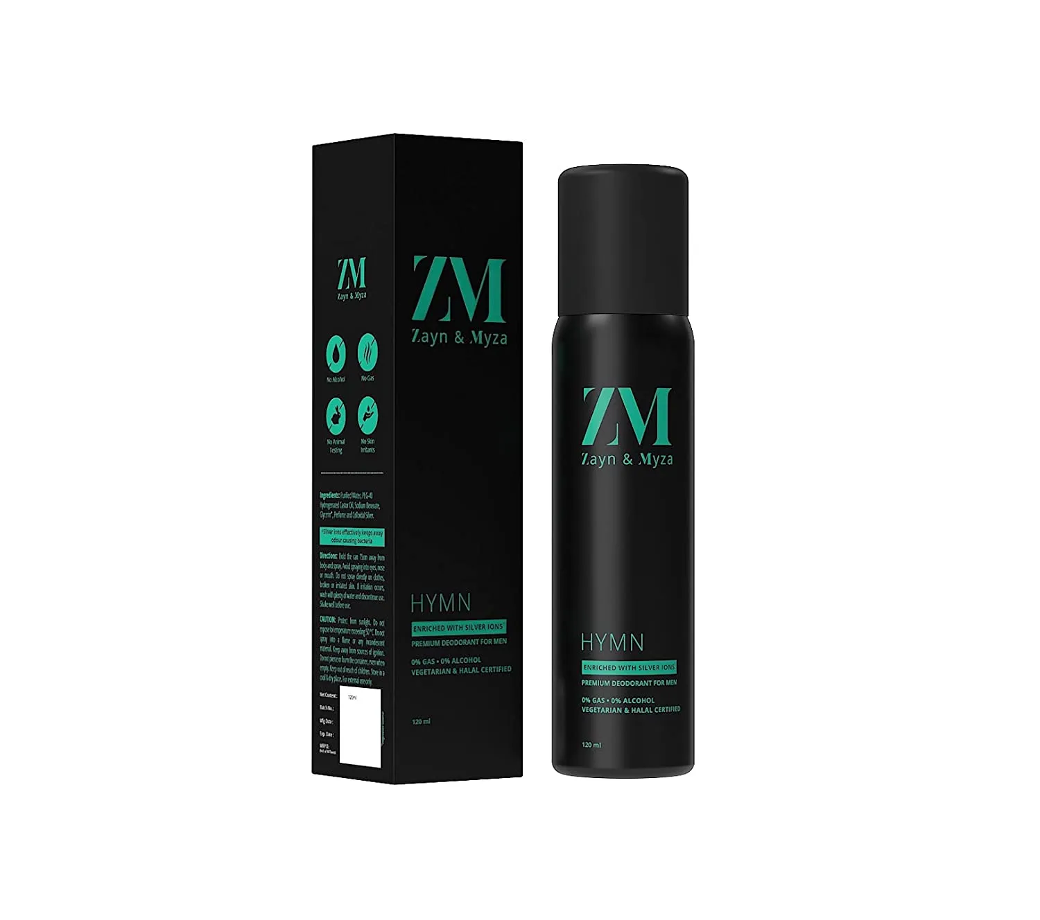 Zm Zayn & Myza Hymn No Alcohol Body Spray For Men