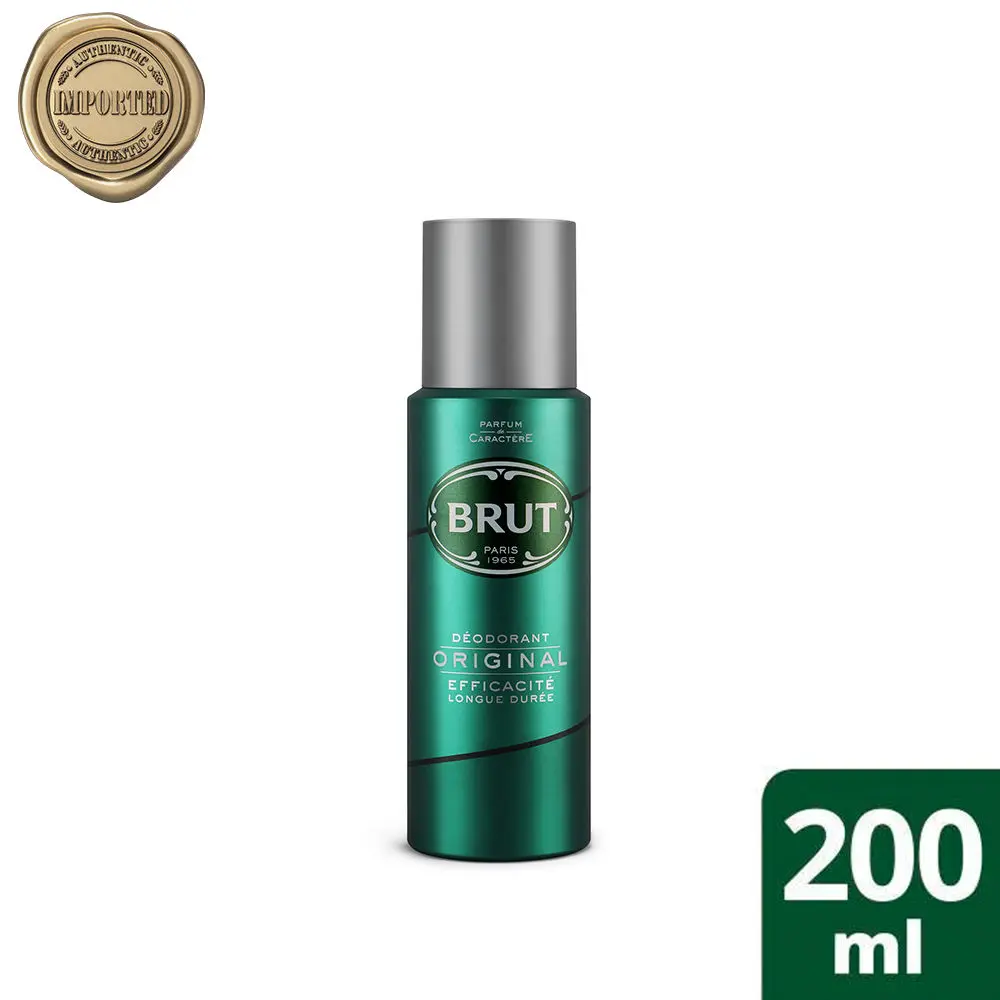 Brut Original Deodorant Spray For Men, Masculine Long Lasting Fragrance, 200 ml
