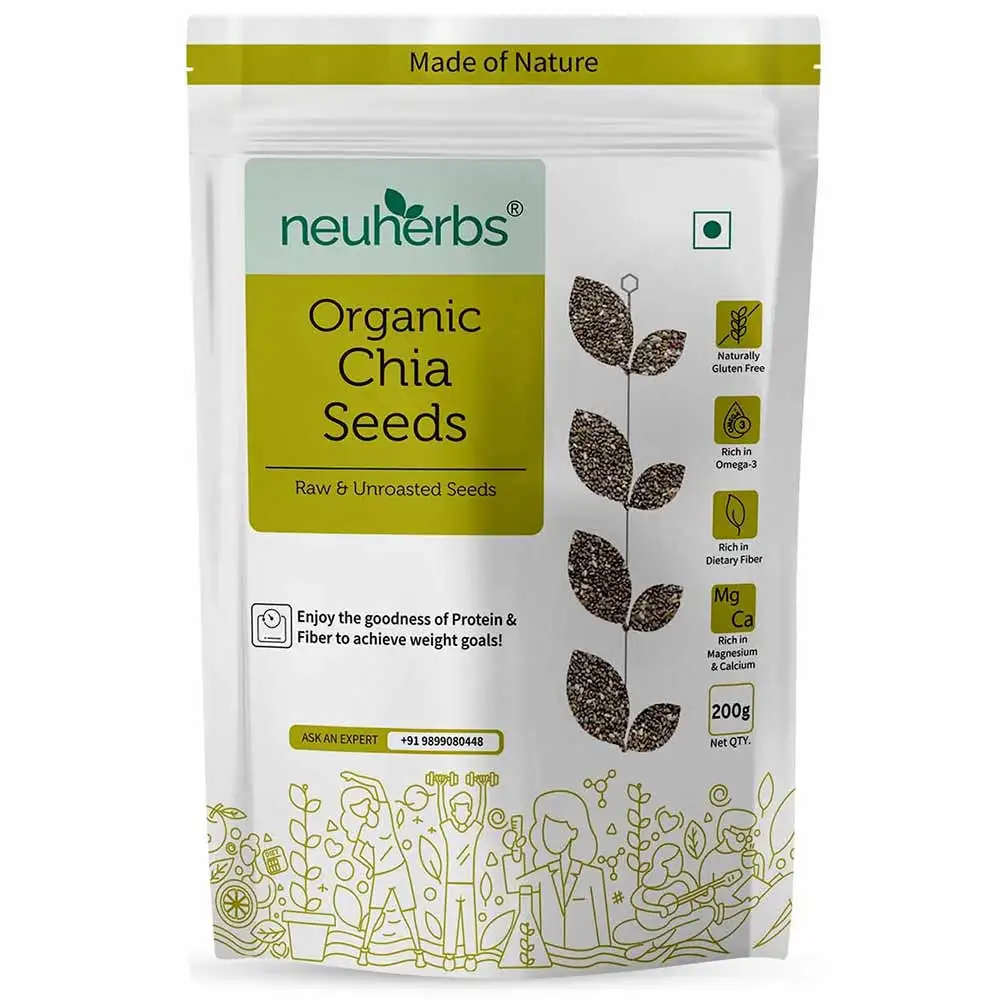 Neuherbs Chia Seeds,  0.2 kg  Unflavoured