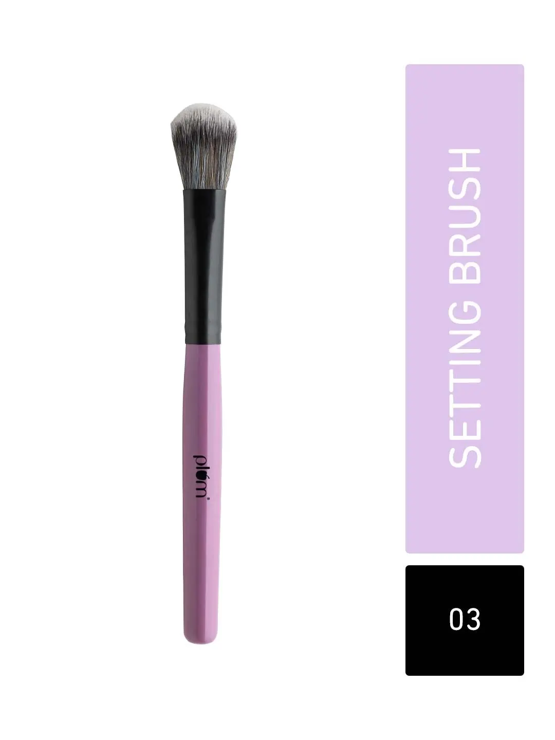 Plum Soft Blend Setting Brush | Ultra-soft Bristles | Flawless Application | Easy Pick-up | 03