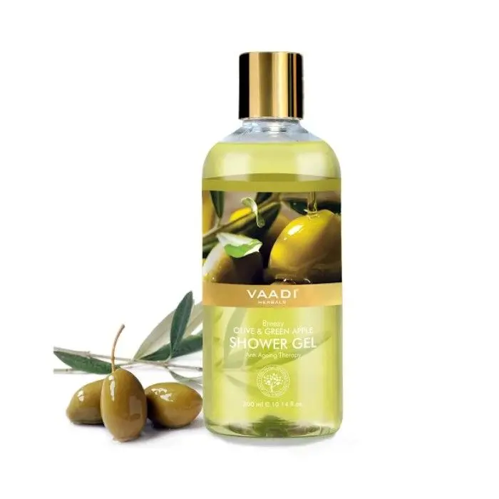 Vaadi Herbals Breezy Olive & Green Apple Shower Gel (300 ml)