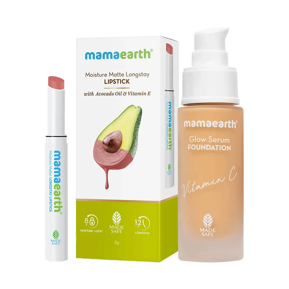 Mamaearth Lipstick + Foundation