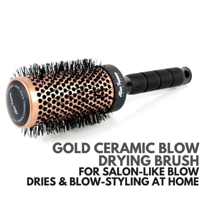 Alan Truman Gold Ceramic Blow-drying Brush - Medium