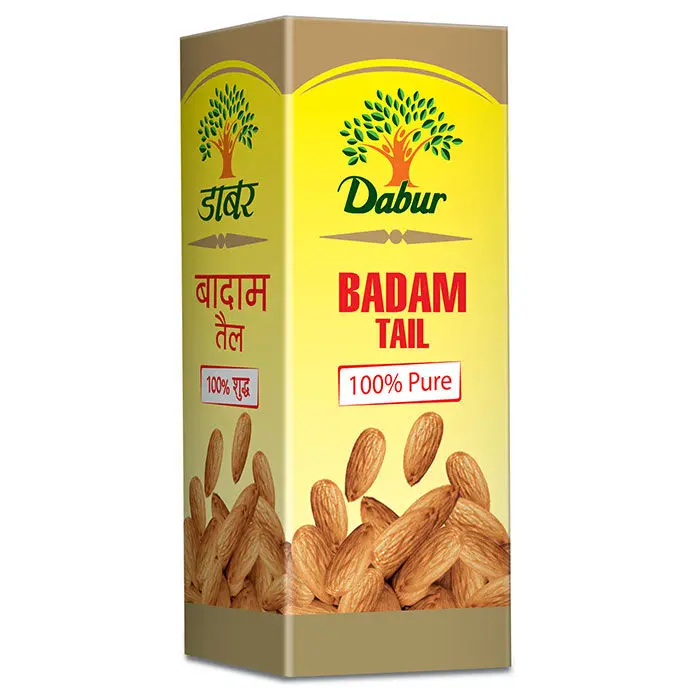 Dabur Badam Tail : 100% Pure - 50ml | Sweet Almond Oil| Rich in Vitamin -E for Healthy Skin , Hair and Body