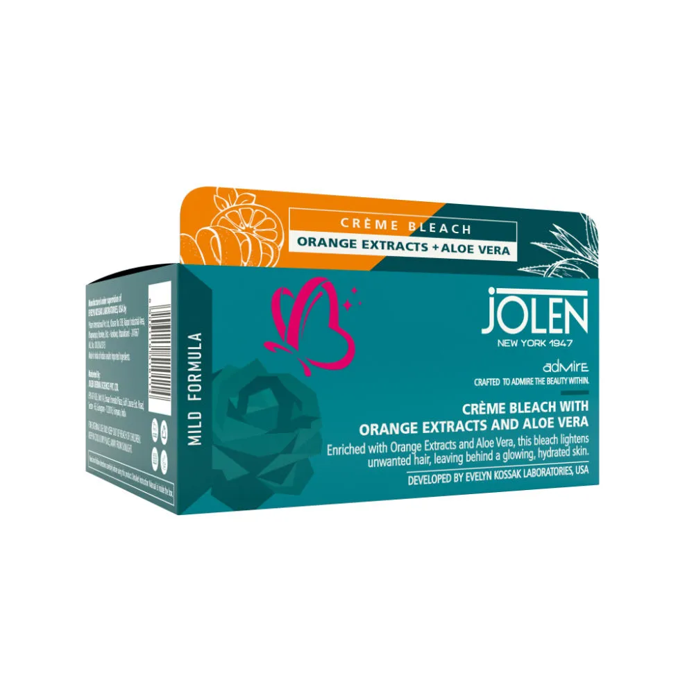 Jolen New York Creme Bleach with Orange Extracts and Aloe Vera