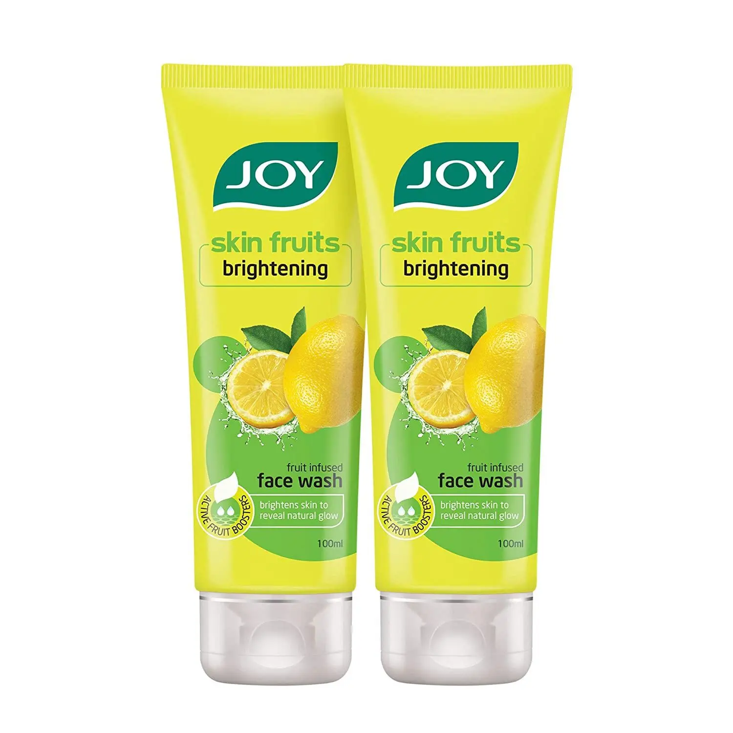 Joy Skin Fruits Lemon Brightening Face Wash, For Oily Skin ( Pack of 2X100ml )