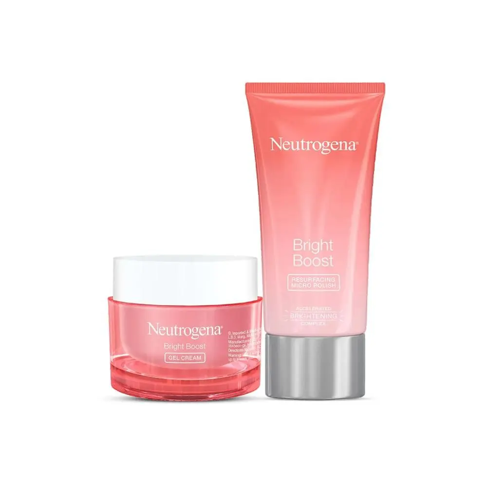 Neutrogena Bright Boost Gel Cream 15g & Neutrogena Bright Boost Micro Polish 75g