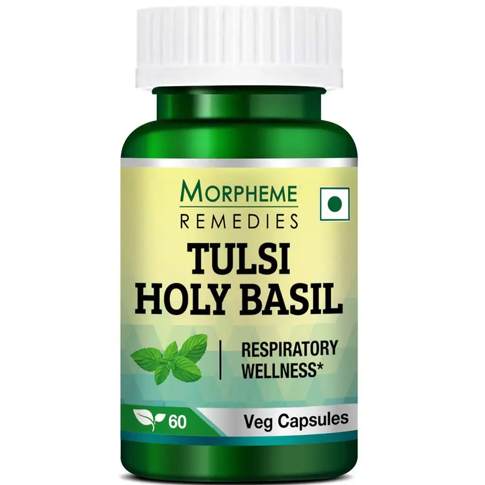 Morpheme Remedies Tulsi-HolyBasil (500 mg),  60 veggie capsule(s)