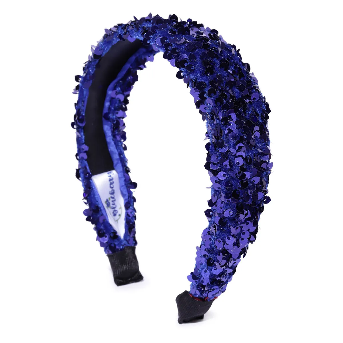 Blueberry Blue Sequence Embellished Royal Blue Hairband