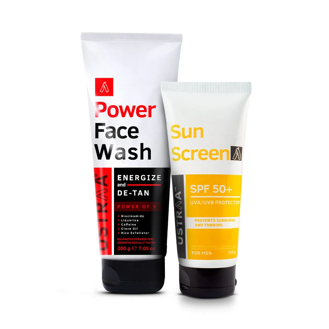 Ustraa Power Face Wash De-tan & Sunscreen For Men Spf 50+