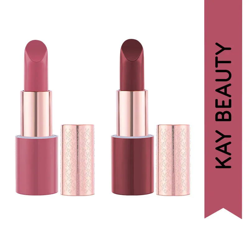 All About Matte With Kay Beauty Long Stay Matte Lipsticks - Suspense & Wrap Up