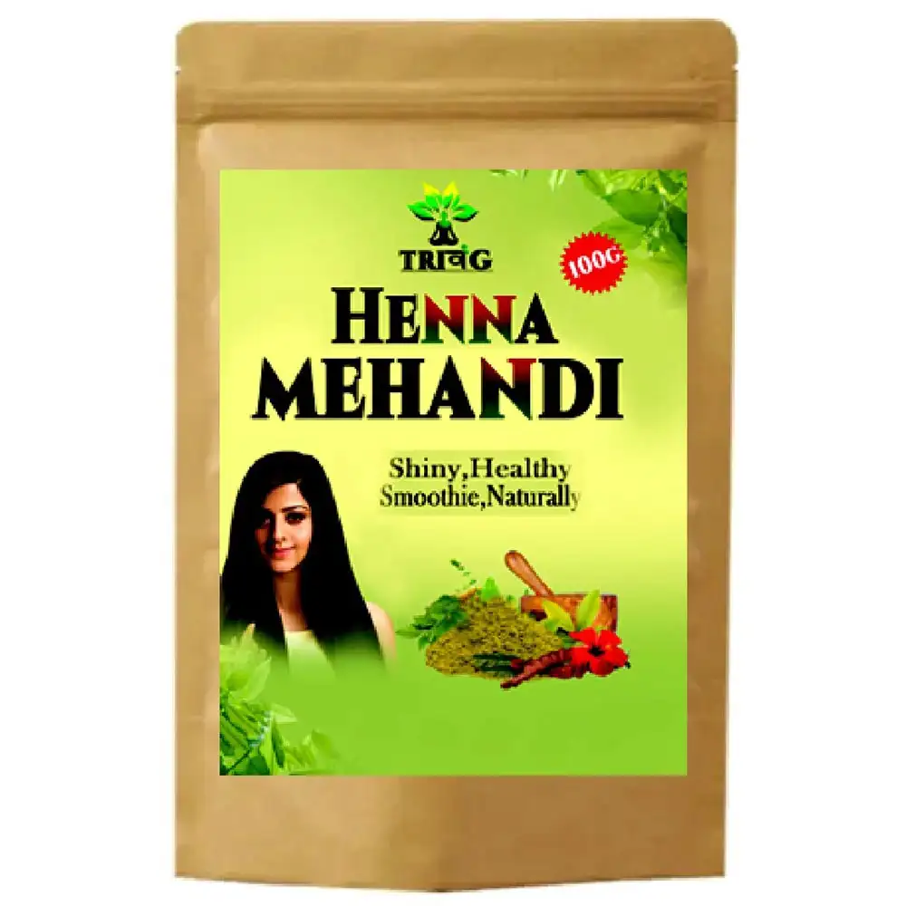 Trivang Henna Mehandi,  100 g  for All Types of Hair