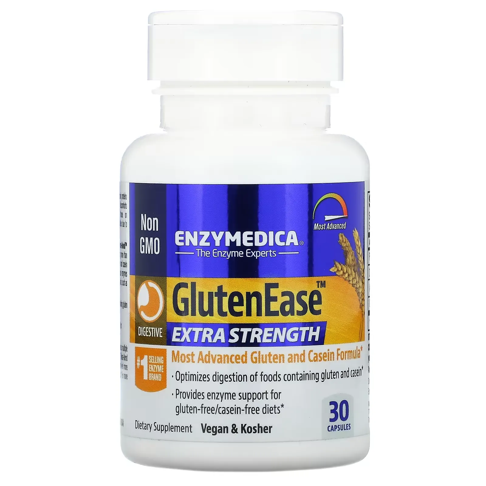 GlutenEase, Extra Strength, 30 Capsules