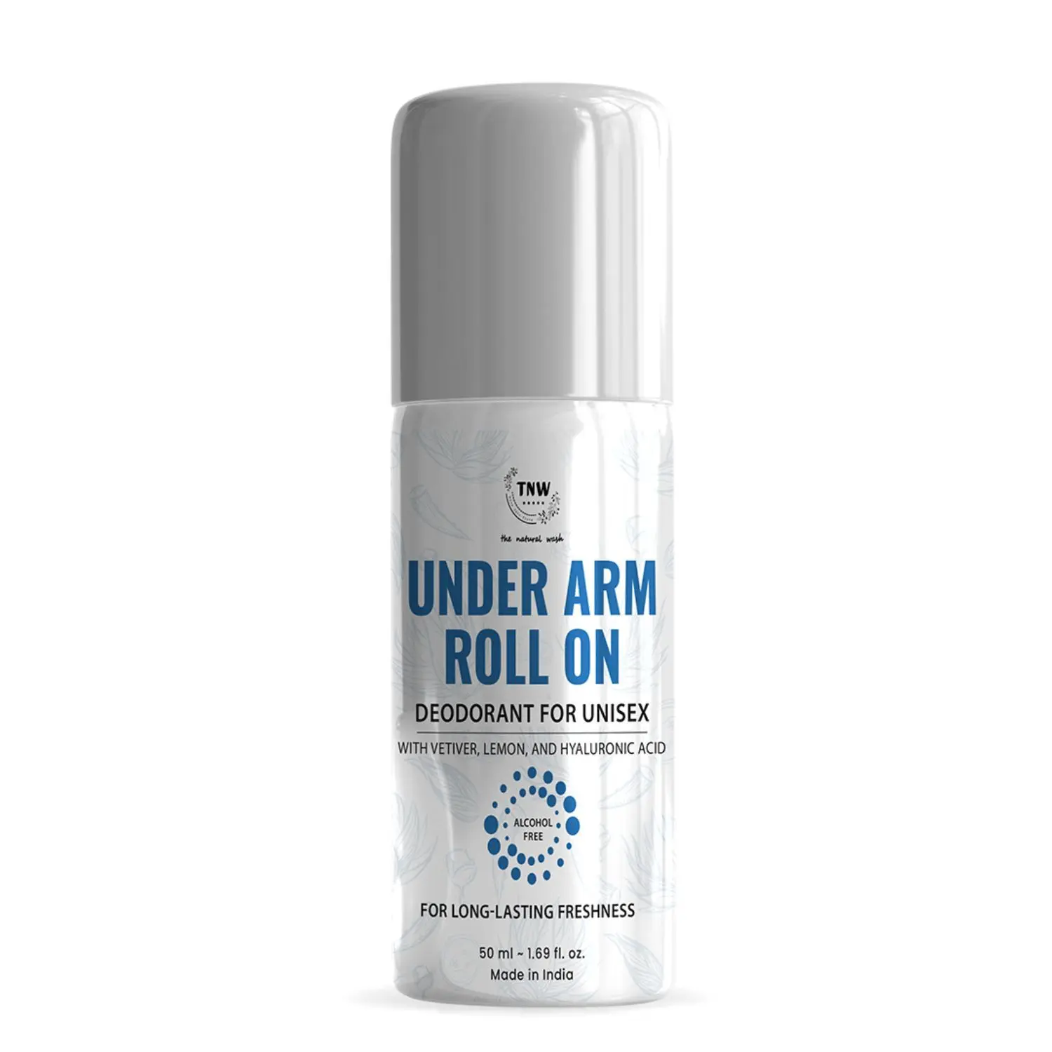 TNW – The Natural Wash Underarm Roll-On Deodorant Unisex| With Lemon, Vetiver and Hyaluronic Acid | For Long-Lasting Freshness