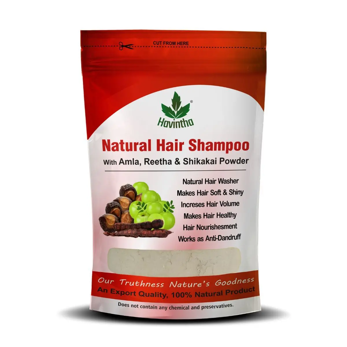 Natural Hair Shampoo for Hair, Amla Reetha Shikakai Powder (227 g)